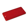 Universal B-Seen reflector. Rectangular. 90x40mm. Red -