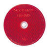 Universal B-Seen reflector. Round 60mm diameter. Red -