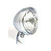 Cruiser 6-1/2" H4 headlamp. Bottom mount. Chrome -