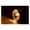 Reno II 7" H4 headlamp. With halo ring. Chrome -
