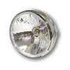 Reno II 7" H4 headlamp. With halo ring. Chrome -