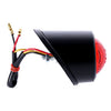 Old School LED taillight, Type 1. Black. Red lens -