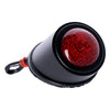 Old School LED taillight, Type 1. Black. Red lens -
