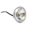 Rover 4-1/2" headlamp. Side mount. Chrome -