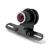 Old School LED taillight, Type 4. Black. Red lens -