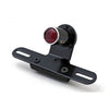 Old School LED taillight, Type 5. Black. Red lens -