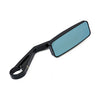 Black Action mirror, clamp-on bar end -