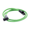 Universal 40" spark plug wire set. Cotton cloth,Green/Yellow - Universal with pre-1999 style coil