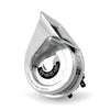 OEM style horn, 'Early Square Style'. Chrome - L84-94(NU)FXR; 93-23 H-D with side mounted horns