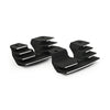 Head bolt bridge cover set. Finned, black - 99-06 carbureted Twin Cam (excl. fuel injected models) (NU)