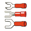 Connectors, spade terminal PVC, crimp. Red 3.5mm -