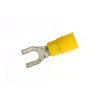 Connectors, spade terminal PVC, crimp. Yellow 4.8mm - Universal