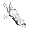 PM, 6-p 112x6B caliper. Bolt-on, 11.5" left front. Chrome - 00-14 Softail (excl. FXSTS); 00-17 Dyna; 00-07 Touring; 00-13 XL; 02-05 V-Rod (excl. VRSCR) (NU)