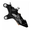 PM, 6-p 112x6B caliper. Bolt-on, 11.5" left front. Black CC - 00-14 Softail (excl. FXSTS); 00-17 Dyna; 00-07 Touring; 00-13 XL; 02-05 V-Rod (excl. VRSCR) (NU)