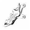 PM, 6-p 112x6B caliper. Bolt-on, 13" right front. Chrome - 00-14 Softail (excl. FXSTS); 00-17 Dyna; 00-07 Touring; 00-13 XL; 02-05 V-Rod (excl. VRSCR) (NU)