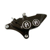 PM, 4-p 137x4B caliper. Bolt-on, 11.5" left front. Black CC - 84-99 B.T., XL (excl. all Springers. All FXR, Dyna and XLH with wire wheels) (NU)