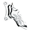 PM, 6-p 112x6B caliper. Bolt-on, 11.5" left front. Chrome - 84-99 B.T., XL (excl. all Springers. All FXR, Dyna and XLH with wire wheels) (NU)
