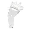 PM, rear 4-p caliper bracket, 10". Chrome - 73-86 4-sp FL, FX (excl. FLT, FXR); Custom applications with 10" rotor and 3/4" axle (NU)