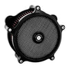 PM, 'Super Gas Interchange' air cleaner kit. Black - CV carb: 93-06 all B.T.; Delphi inj.: 01-15 Softail; 04-17 Dyna (excl. 2017 FXDLS); 02-07 FLT/Touring (NU)
