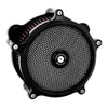 PM, 'Super Gas Interchange' air cleaner kit. Black - 16-17 Softail; 2017 FXDLS; 08-16 Touring, Trike. (e-throttle)