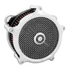 PM, 'Super Gas Interchange' air cleaner kit. Chrome - 16-17 Softail; 2017 FXDLS; 08-16 Touring, Trike. (e-throttle)