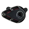 PM, 'Jet' air cleaner kit. Black Ops - CV carb: 93-06 B.T.; Delphi inj.: 04-17 Dyna (excl. 2017 FXDLS); 01-15 Softail; 02-07 FLT, Touring (NU)