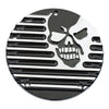 COVINGTONS ALU DERBY COVER, SKULL - 99-17 Dyna; 99-18 Softail (excl. 2018 FLSB); 99-15 Touring, Trike (excl. 2015 FLHTCUL, FLHTKL) (NU)