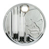 Covingtons, aluminum fuel tank door. Chrome. Skull - 08-24 Touring (excl. FLHR/C/XS models)