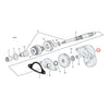 Starter shaft housing, Hitachi - L79-84 FX, FXWG (excl. FXB, FXSB); 84-85 FXST; 1985 FXEF. (Hitachi) (NU)