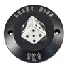 HKC point cover 2-hole. Lucky Dice, black - 70-99(NU)B.T.(excl. TC); 04-21 XL