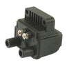 Spyke, dual fire coil, 12V / 3 Ohm - 65-99 B.T.; 65-03 XL. For carbureted models with custom electronic dual fire ignition (excl. Twin Cam & other single fire models)