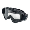 Biltwell Moto 2.0 Script goggles black - Most open face helmets and full face helmets without a visor