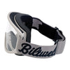 Biltwell Moto 2.0 Script goggles titanium - Most open face helmets and full face helmets without a visor