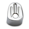 Arlen Ness, ignition switch cover Deep Cut. Chrome - 14-23 Touring (excl. FLHR and CVO); 14-23 Tri Glide