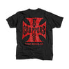 WCC OG Classic T-shirt black/red - Male; EU size 2XL