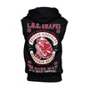 WCC Chapel sleeveless hoodie black - Male; EU size 3XL