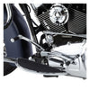 Arlen Ness, heel/toe shift kit. Radius. Chrome - 86-17(NU)FL Softail; 88-23 Touring; 09-23 Trikes. (Excl. 14-23 models with fairing lowers / water cooled models)