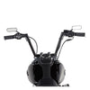 Arlen Ness, 1-1/4" modular Mini Apes. Black, 10" rise - 08-23 H-D e-throttle with 1" I.D. risers