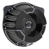 Arlen Ness, inverted air cleaner kit 'Deep Cut'. Black CC - 91-22 XL (excl. XR1200) (NU)