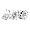 Sprocket shaft bearing spacer shim .112" - 77-03 XL (NU)
