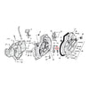 Sprocket shaft bearing spacer shim .114" - 77-03 XL (NU)