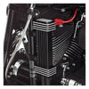 VERTICAL OIL COOLER, 6-ROW DE LUXE - 55-83 B.T.; 82-94 FXR; 84-17 Softail; 91-17 Dyna; 84-16 FLT/Touring (excl. Twin Cooled); 86-22 XL Sportster (NU)