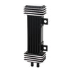 JAGG VERTICAL OIL COOLER 6-ROW DELUXE DIAMOND - 55-83 B.T.; 82-94 FXR; 84-17 Softail; 91-17 Dyna; 84-16 FLT/Touring (excl. Twin Cooled); 86-22 XL Sportster (NU)
