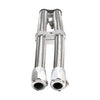 Jagg, braided 3/8" oil hose upgrade kit. Silver -