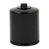 K&N, spin-on oil filter with top nut. Black - 84-98(NU)Softail; 80-98(NU)FLT; 82-94(NU)FXR; L84-22 XL; 08-12(NU)XR1200; 97-02(NU)Buell