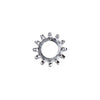 CHROME EXTERNAL LOCKWASHER, #12 -