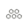 CHROME EXT. COUNTERSUNK LOCKWASHER, #8 -