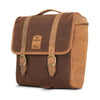 Longride, 'Classic' waxed cotton saddlebag. Marron Brown - Univ.