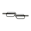 LongRide, click-on universal saddlebag brackets. 250/340mm - Universal