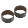 Fork slider bushing, lower. 41mm - 84-86 FXWG; 93-05 Dyna FXDWG; 12-16 Dyna FLD; 84-17 Softail (excl. 13-17 FXSB; 08-11 FXCW/C Rockers); 84-13 FLT/Touring (NU)